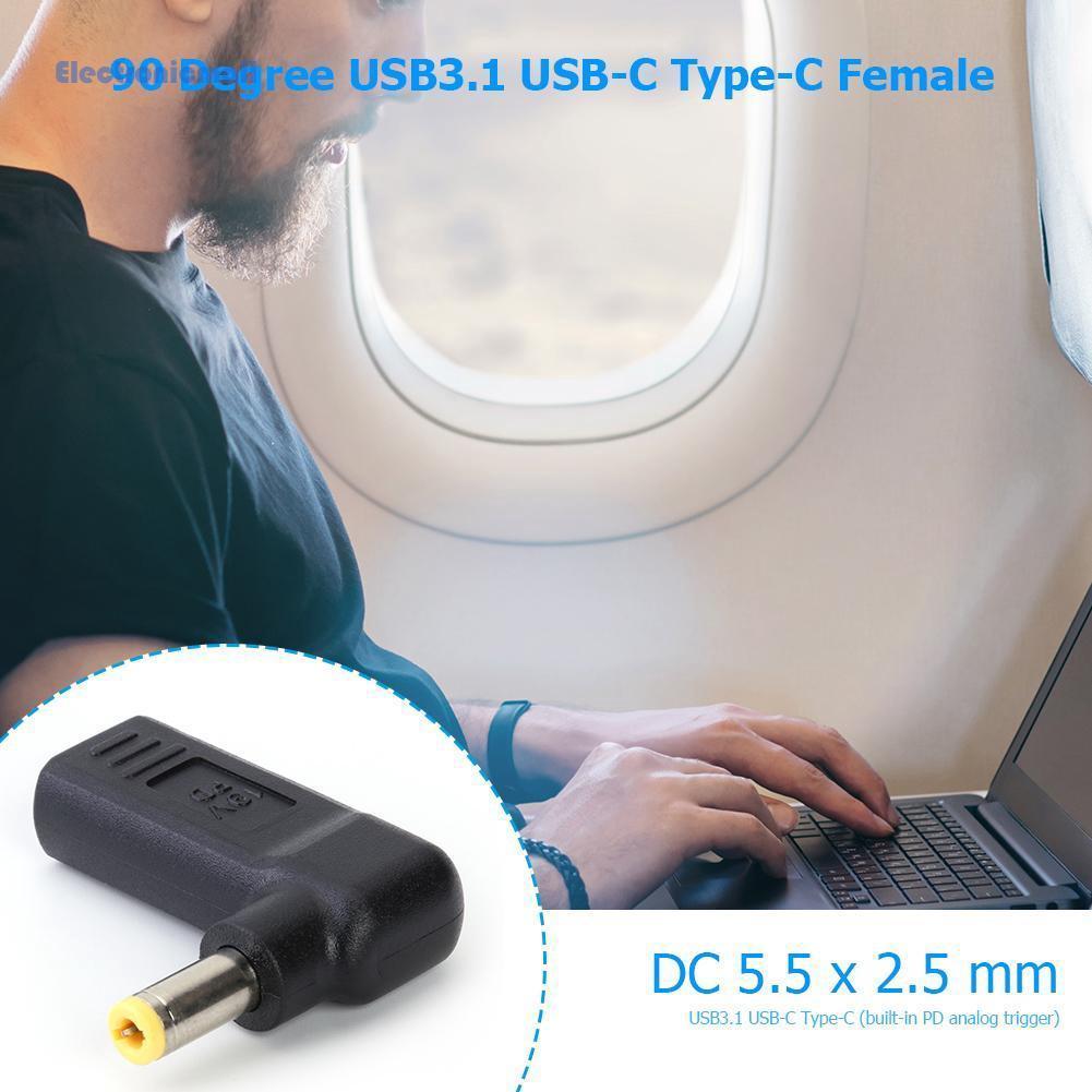 Đầu Chuyển Đổi Usb 3.1 Usb-C Sang 5.5x2.5mm Dc