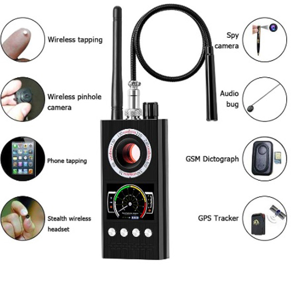 K68 thiết bị dò tìm phát hiện camera, GPS, điện thoại, nghe trộm, nghe lén phát sóng không dây