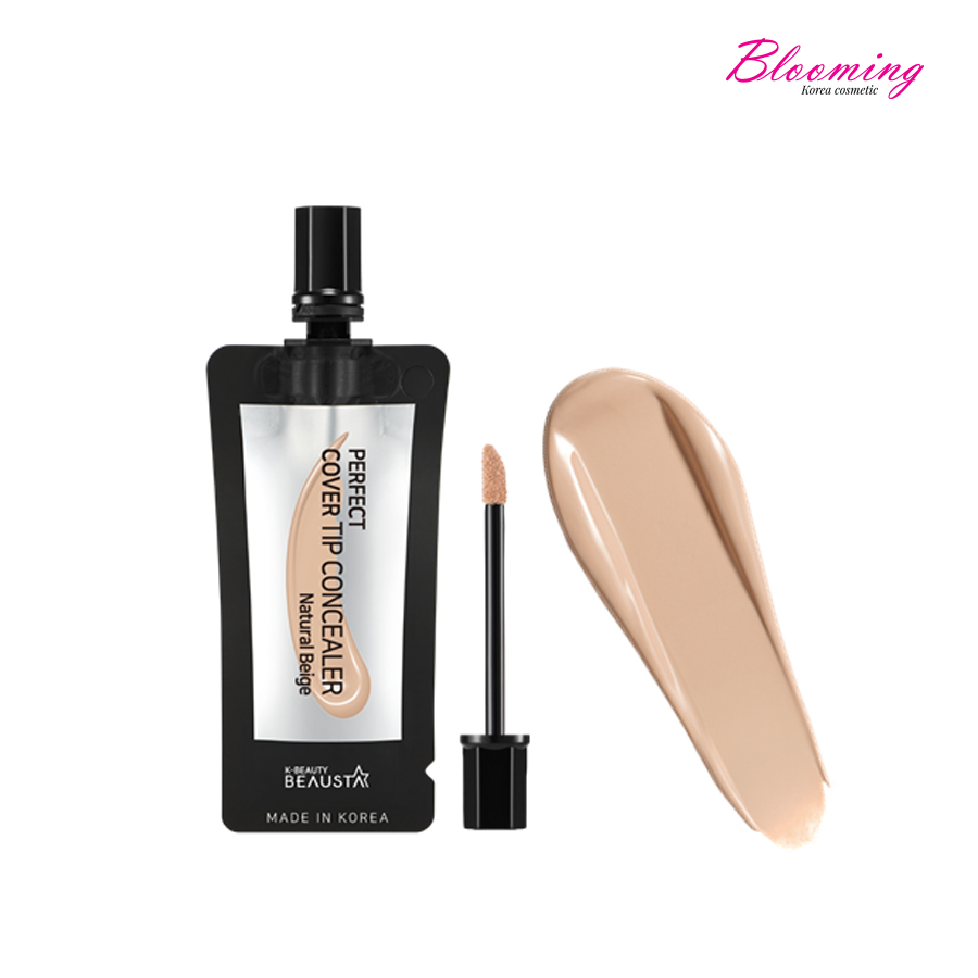 Kem che khuyết điểm, độ chống nắng SPF 25 Beausta Perfect Cover Tip Concealer -Natural Beige 4ml