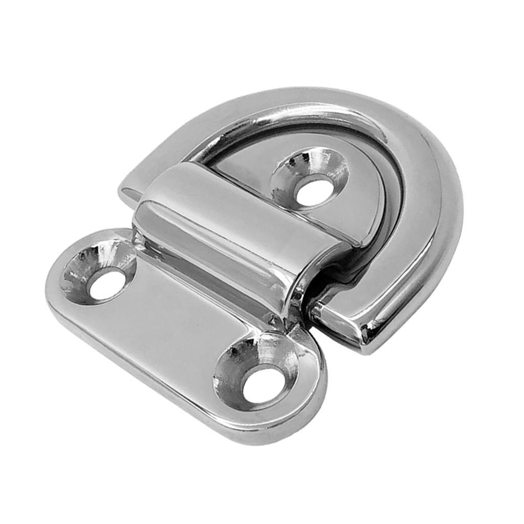 Small Folding Pad Eye Deck Lashing  Staple Cleat for Trailer Marine Boat