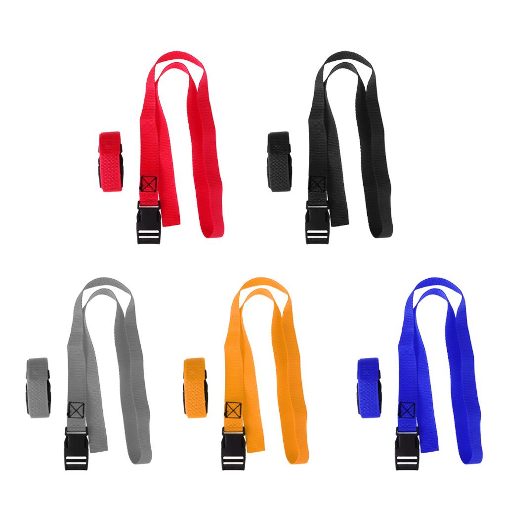 2pcs Golf Trolley Webbing Straps Quick Release Suitcase Tie Down Belt Blue