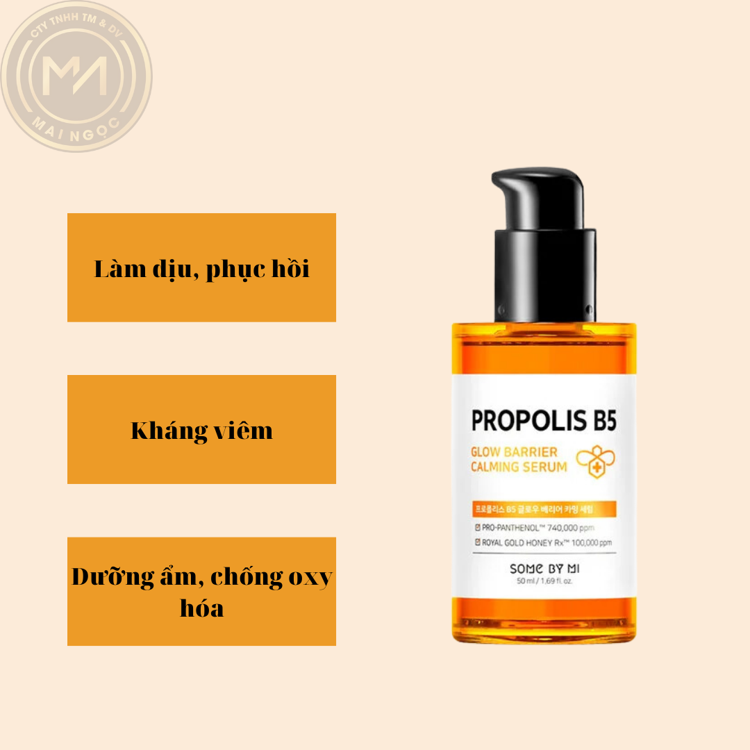 Tinh chất Some By Mi Propolis B5 Glow Barrier Calming Serum 50ml