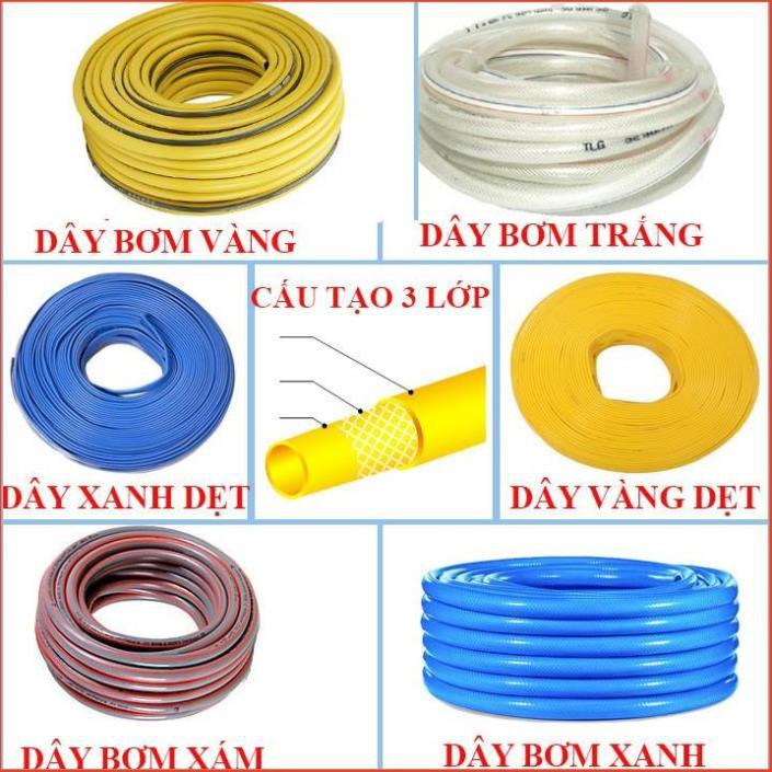 Bộ dây và vòi xịt tăng áp rửa xe tưới cây 3-5M 206817(cút nhựa nối đen 712-2)