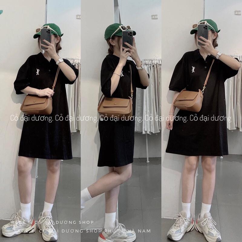 Váy polo thêu thỏ