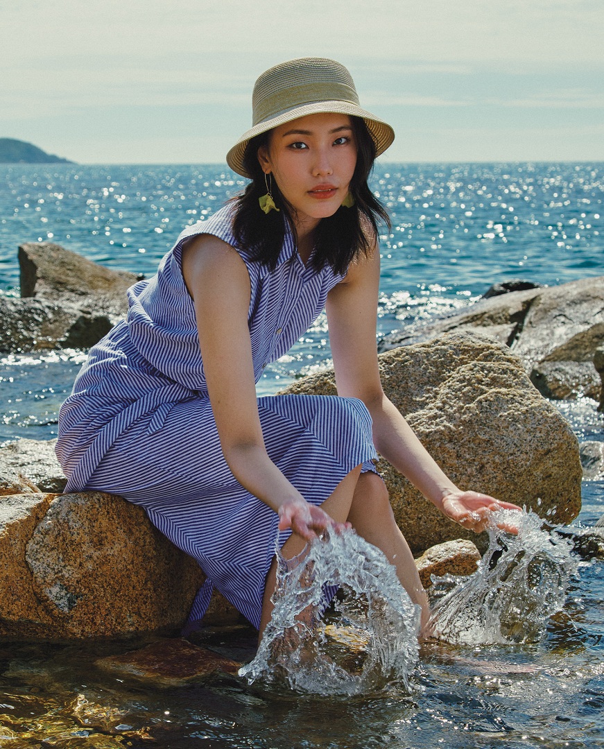 Váy Midi Ôm Linen Tuyền SKI050 thời trang thiết kế Hity