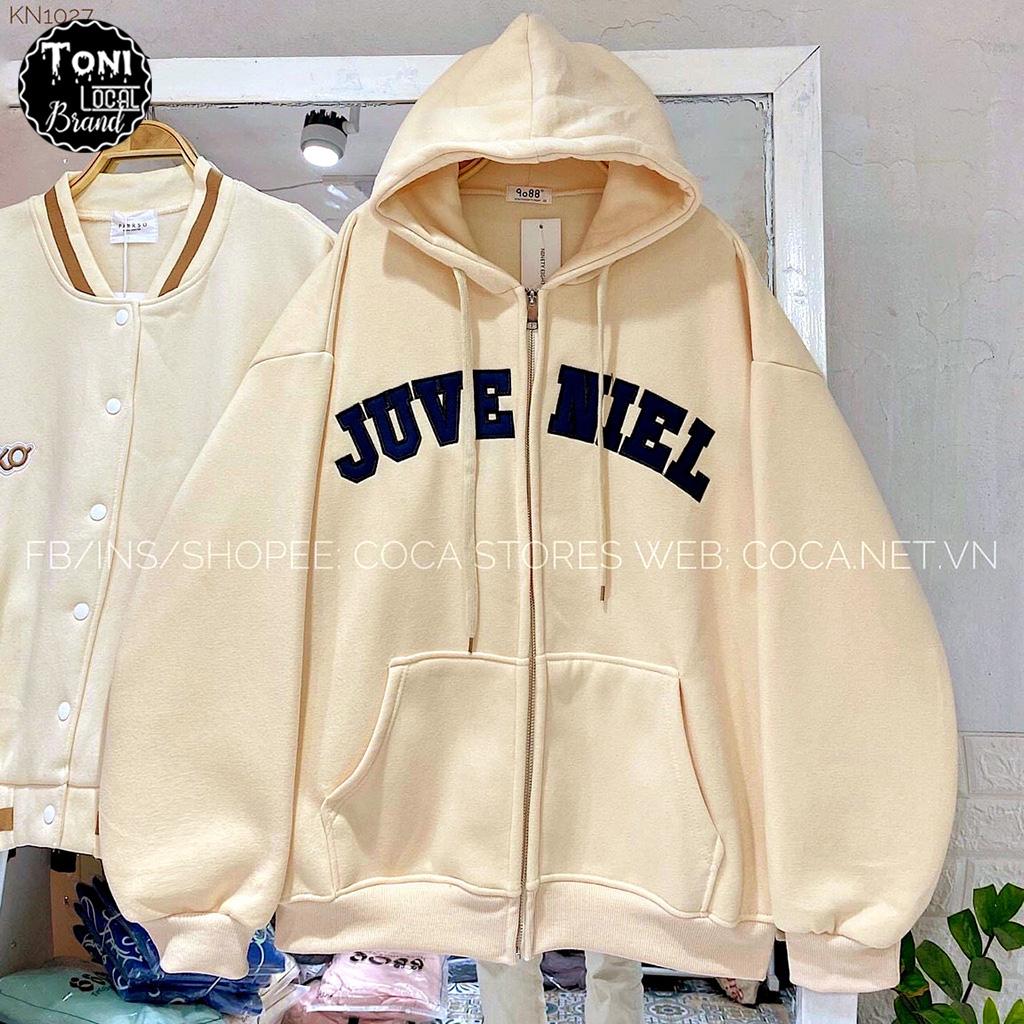 Áo Khoác Nỉ Ngoại Dây kéo nam nữ JUVENIEL