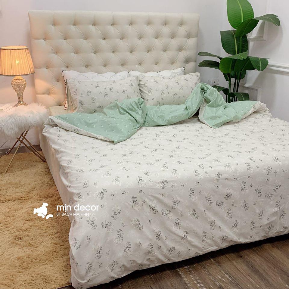 Set Chăn Ga Gối Cotton Living Cao Cấp