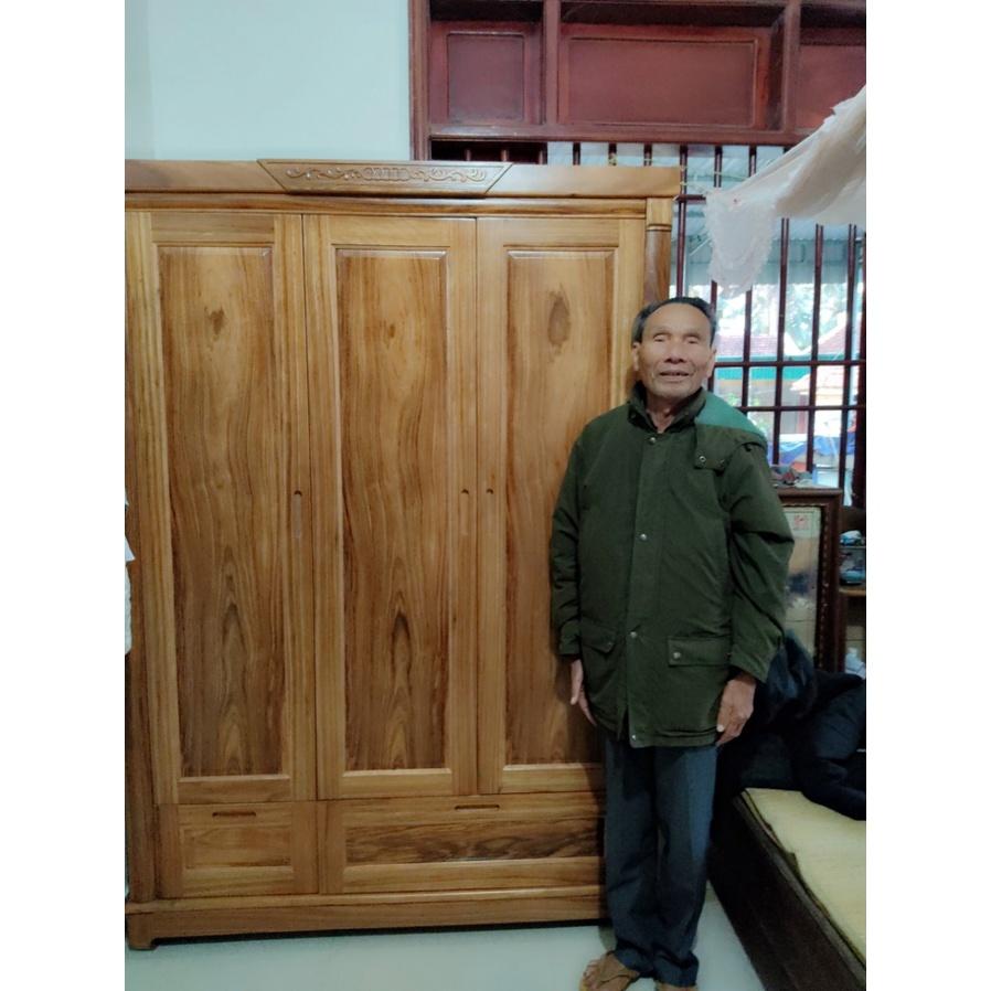 Tủ Quần Áo Gỗ Hương 3 Buồng