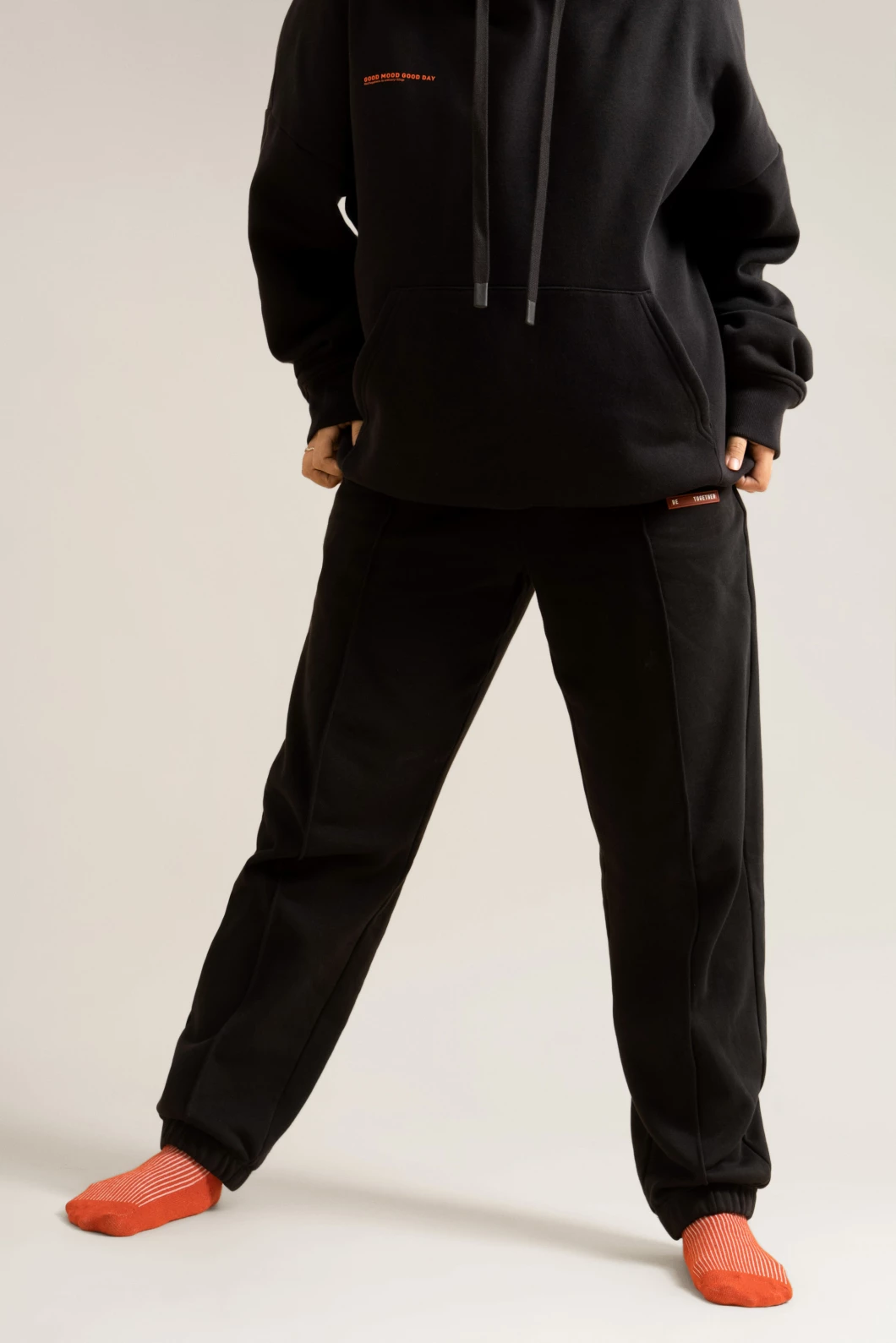 Quần Nỉ Unisex Chun Gấu ROUTINE Gân Trước Trơn Form Jogger - 10F23PKNU001 | LASTORE MENSWEAR