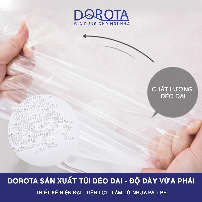 Túi hút chân không đựng quần áo DOROTA không cần dùng bơm tái sử dụng chống nước chống mốc 56x80cm FL568