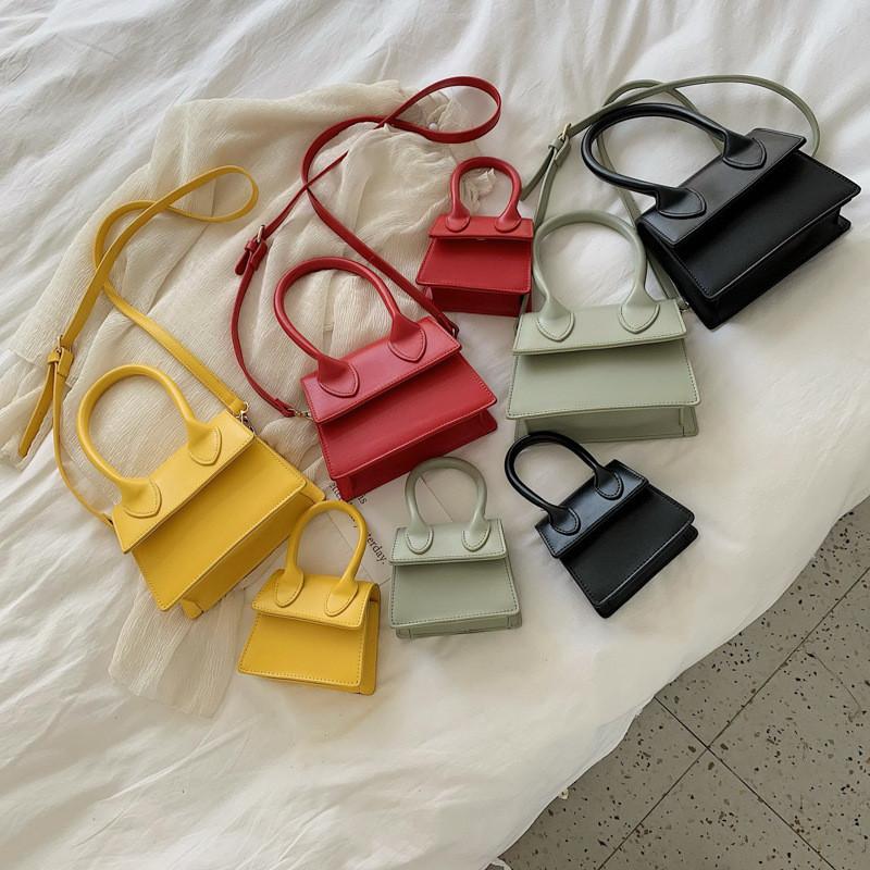 Mini Vuông Nhỏ Túi Tote Đeo Vai Túi Đeo Ngang Người Túi Clutch Nữ Thiết Kế Ví Cầm Tay Thiết Kế Sứ Giả Túi Xách Nữ