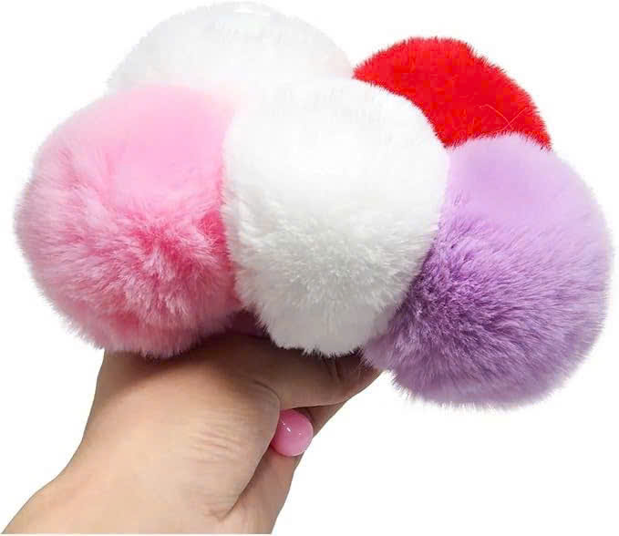 Phụ kiện thời trang Đuôi thỏ nhân tạo dễ thương làm móc khóa, kẹp tóc mềm mại, dễ gắn (Halloween / Lễ hội / Hóa trang)