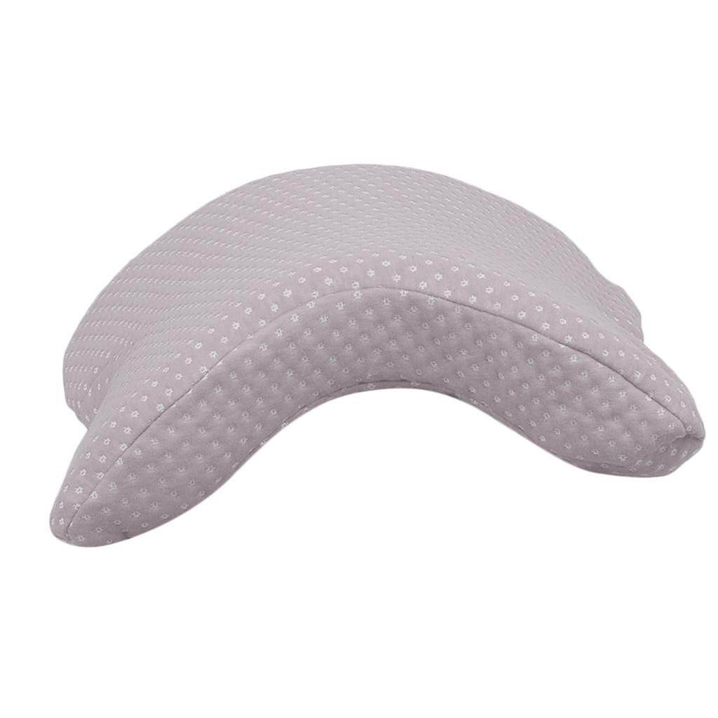 2x Hand Pillow U Shaped Arch Neck Pillow Plain Color for Naps Work Sofa