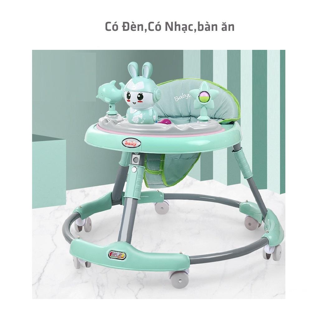 XE TRÒN TẬP ĐI CÓ CÁN ĐẨY - Xe Tròn Tập Đi Cho Bé Có Nhạc Vui Nhộn Điều Chỉnh Được Độ Cao Hàng Cao Cấp. .