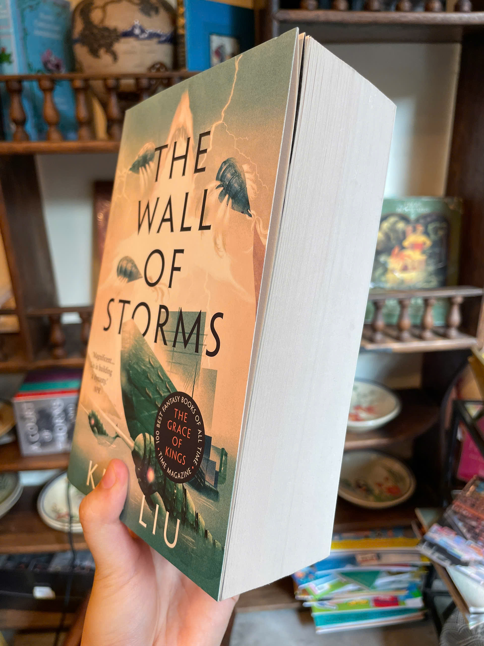 Sách - The Wall of Storms (Book #2 from the series The Dandelion Dynasty) by Ken Liu / Ngoại văn