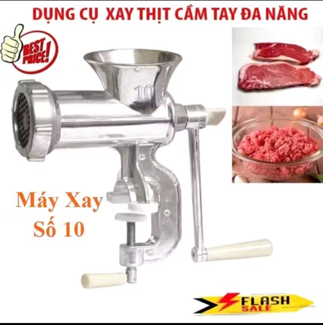 CỐI XAY THỊT CÁ CUA GIA VỊ QUAY TAY SỐ 10 SỐ 12 HÀNG CHUẨN CHẤT LƯỢNG