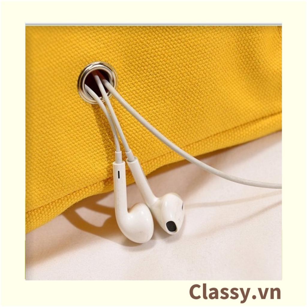 Túi bao tử nữ Classy vải canvas đi chơi mini nhỏ giá rẻ đẹp hoạ tiết chú gấu xinh T278