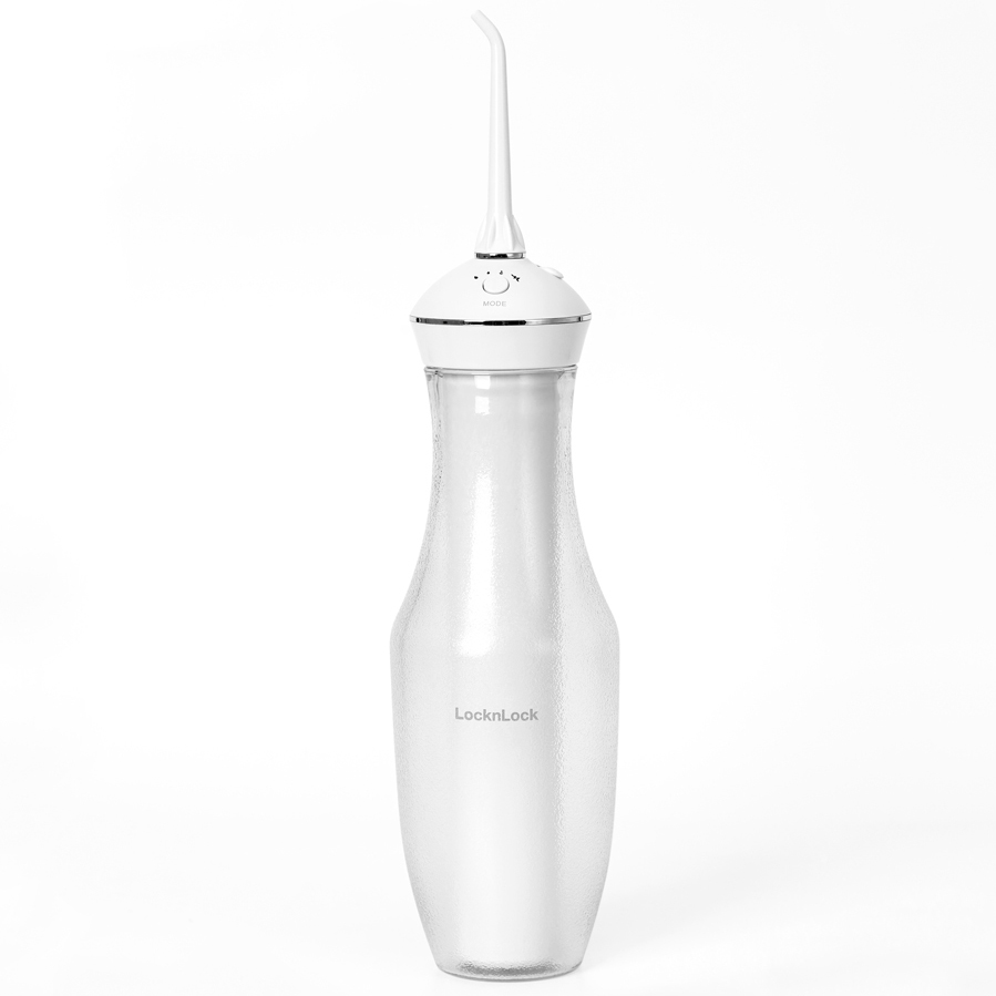 Máy Tăm Nước LocknLock Jumbo cordless oral irrigator ENR126WHT - 4 chế độ, thiết kế gọn, dung tích lớn 280ml - Màu Trắng - Hàng Chính Hãng