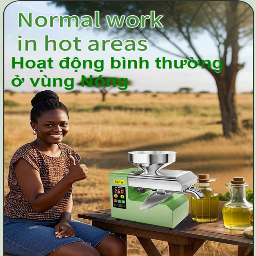 HÀNG NHẬP KHẨU - Máy ép dầu ăn thực vật, thế hệ mới. Thương hiệu Mỹ cao cấp Septree - R6S