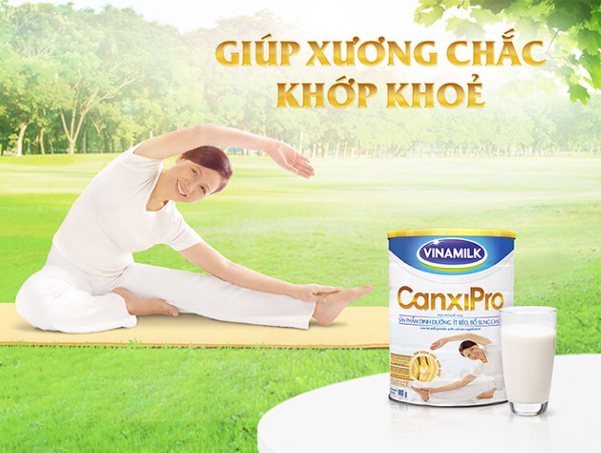 BỘ 2 LON SỮA BỘT VINAMILK CANXIPRO 400G