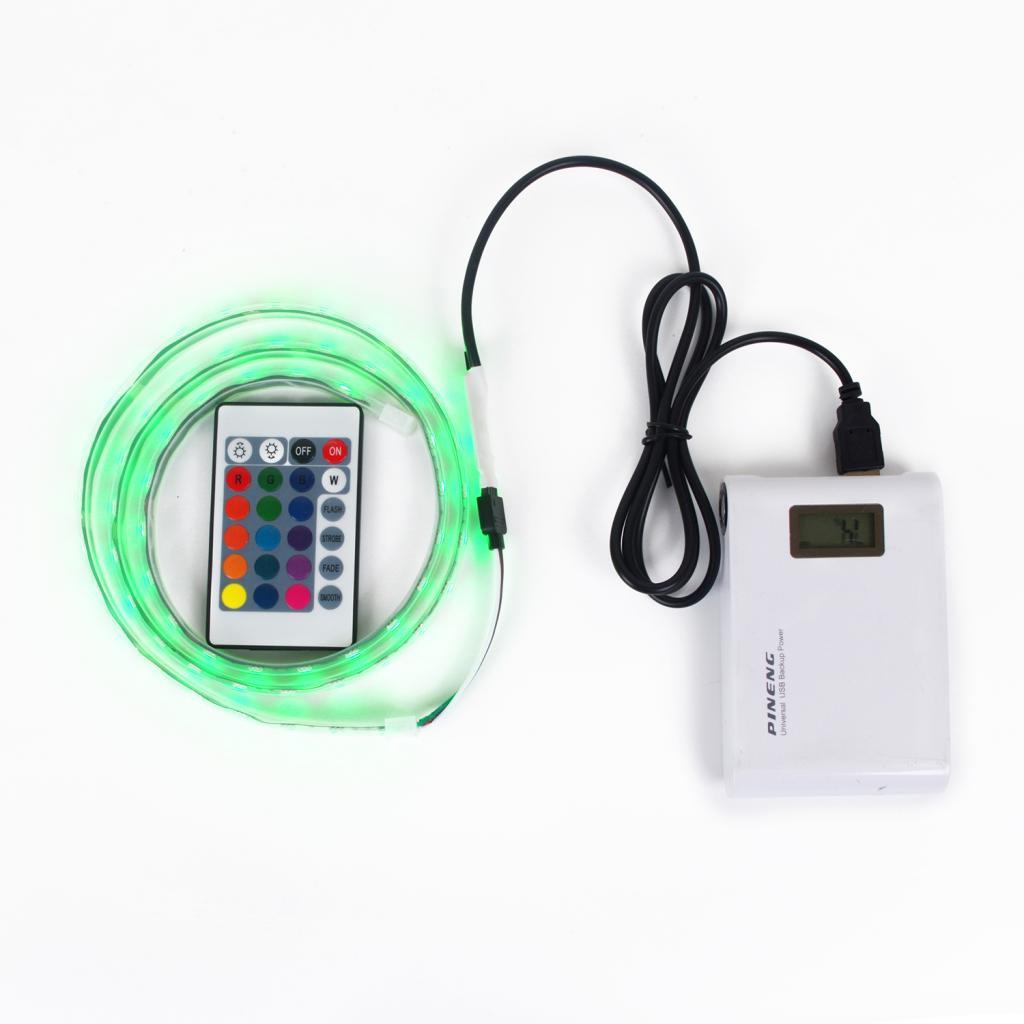 24 Key Remote Control Switch Dimmer With 2M RGB LED String Light 12 Colors
