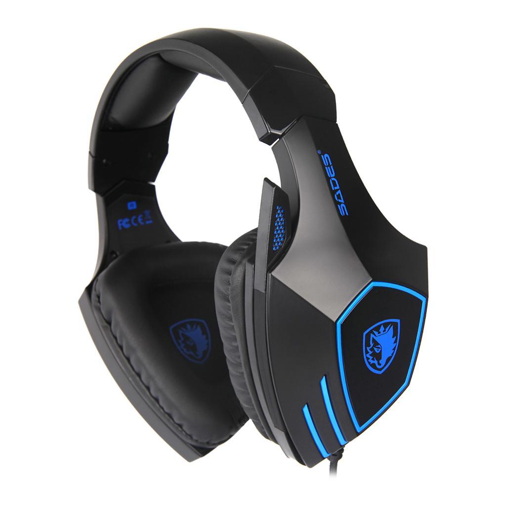 SA819 LED Stereo Headsets Surround Sound Gaming headphones 3.5mm W/ MIC