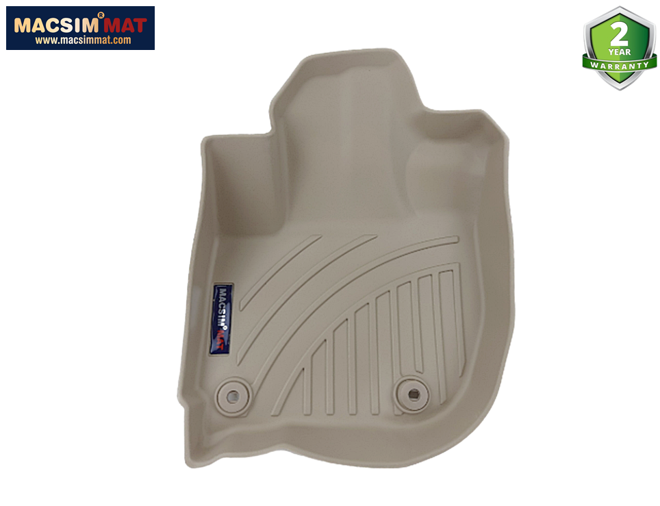 Thảm lót sàn xe ô tô Honda City 2019 đến nay Nhãn hiệu Macsim chất liệu nhựa TPV cao cấp màu đen+màu kem.