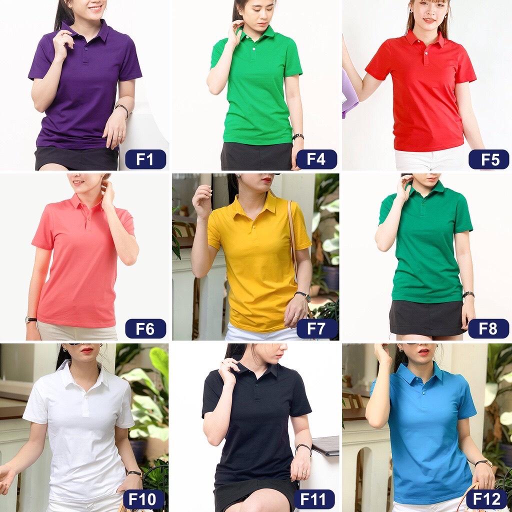 Áo Thun Có Cổ ️ Cá Sấu 4 Chiều Form Xuông Nữ