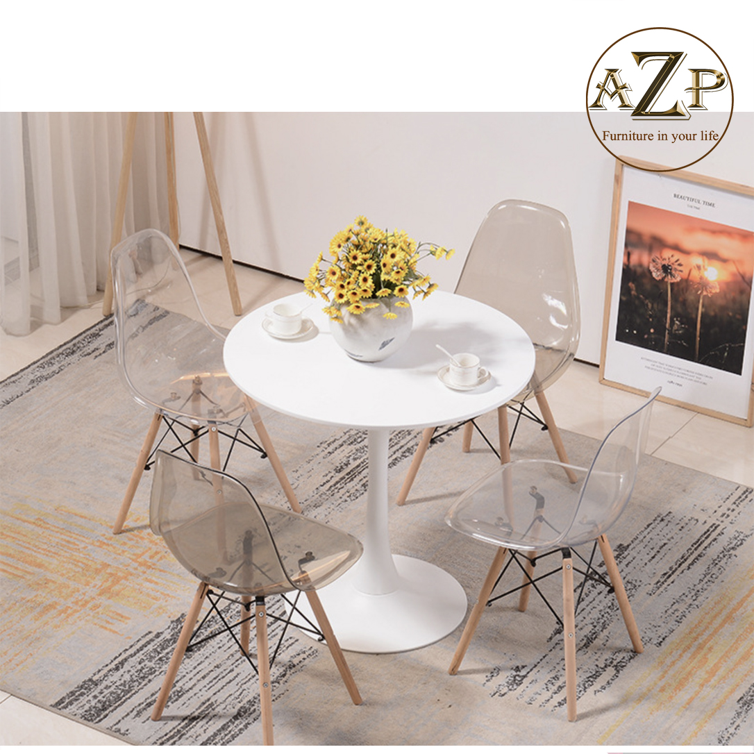 Ghế Ăn, Ghế Cafe, Ghế Làm Việc, Ghế Thư Giản Relax Nhựa Trong Suốt Arcylic, AZP-DSPC - Dòng Đương Đại, Phân Khúc Trung Lưu.