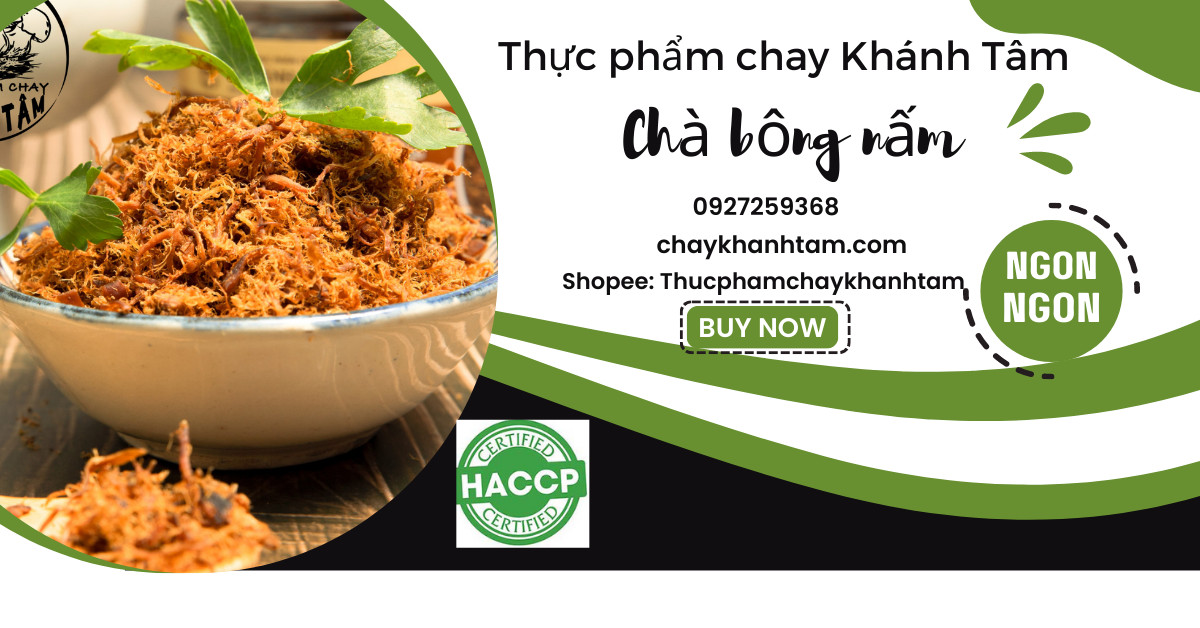 Chà Bông Nấm Hương KT _ Thực phẩm chay Khánh Tâm _ Hũ sang trọng