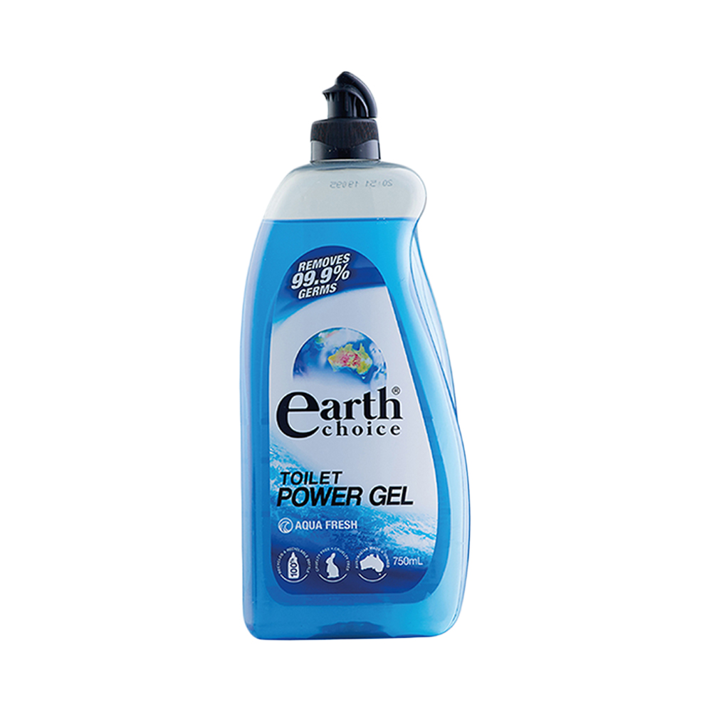 Nước tẩy toilet siêu trắng thơm tinh dầu bạch đàn và khoáng biển Earth Choice Aqua Fresh 750ml