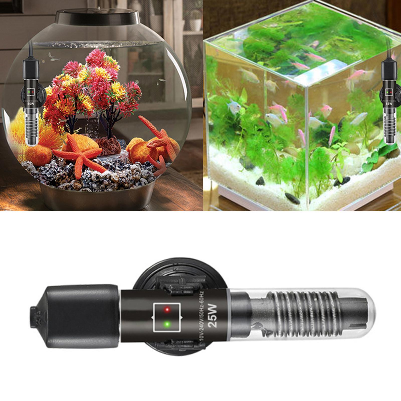 2x Aquarium Fish Tank Heater Submersible Thermostat Heater for Freshwater