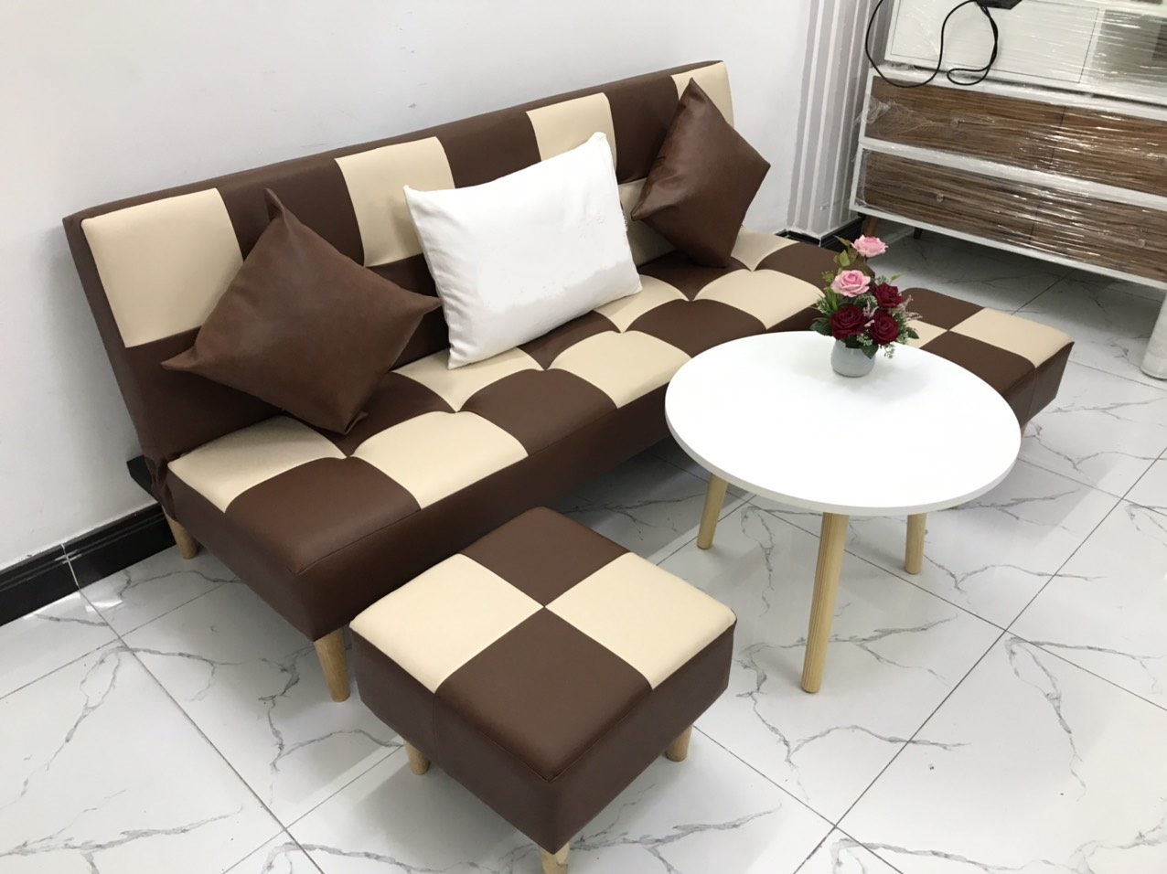 Bộ ghế sofa giường 1m7x90 sofa bed phòng khách linco19