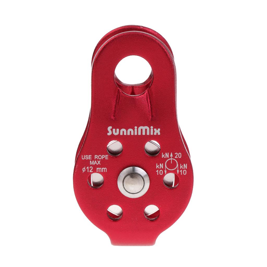 General Purpose Fixed Side Single Climbing Pulley for 8-12mm Rope