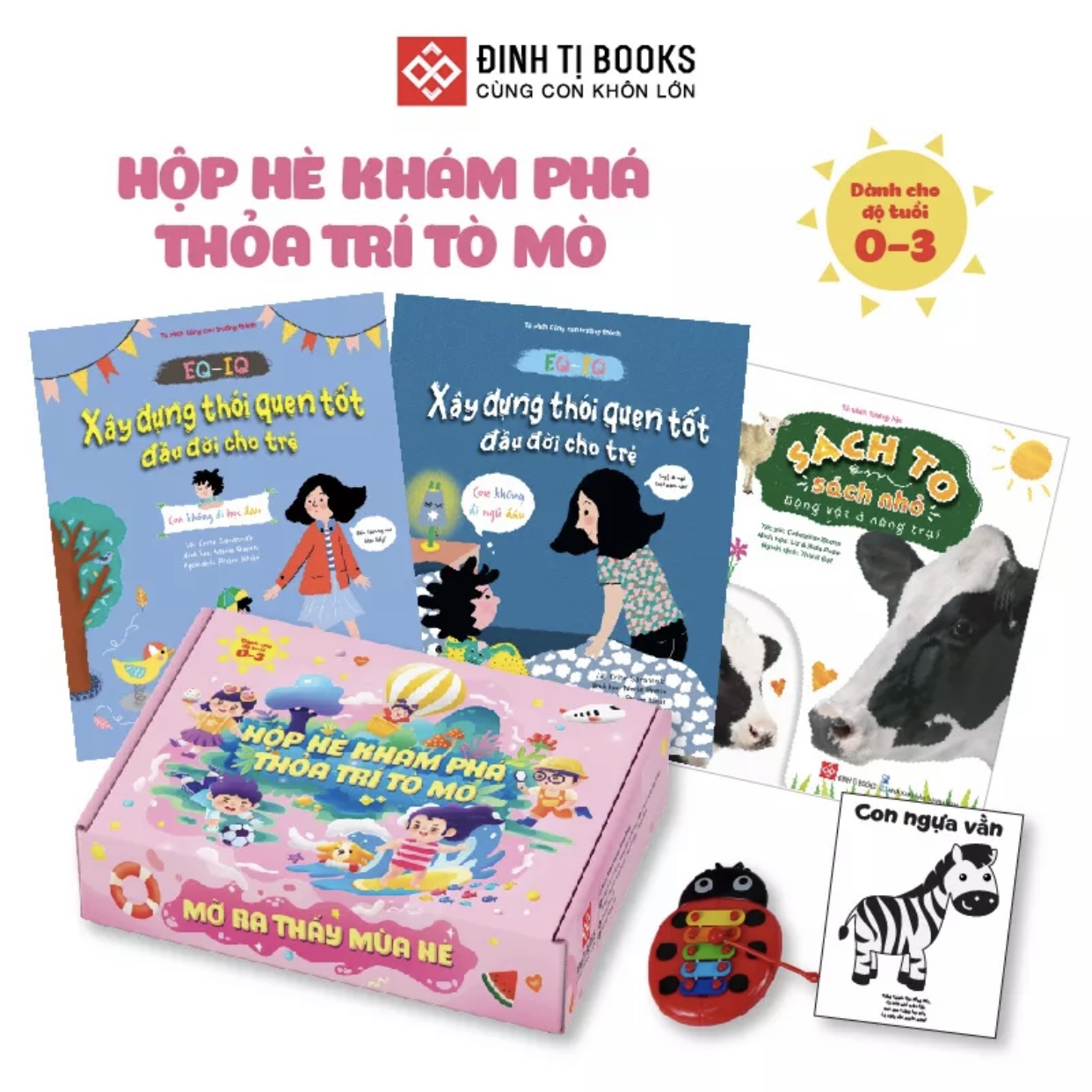 Sách - Hộp Hè Khám Phá, Thỏa Trí Tò Mò – Mở Ra Thấy Mùa Hè cho trẻ 0 - 3 tuổi – Đinh Tị Books