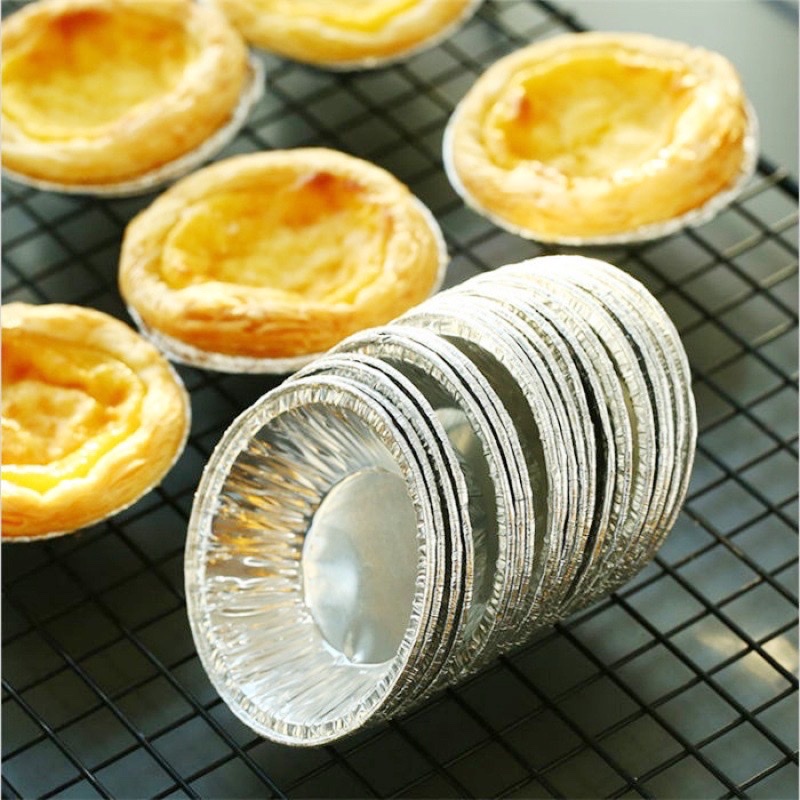 Combo 100 chén giấy bạc lót khuôn nướng bánh , hàu Tart trứng , bát đựng gia vị , nước chấm tiện lợi , khả năng chịu nhiệt cao chống dầu và chống bám bẩn , dễ tháo khuôn , an toàn và hợp vệ sinh