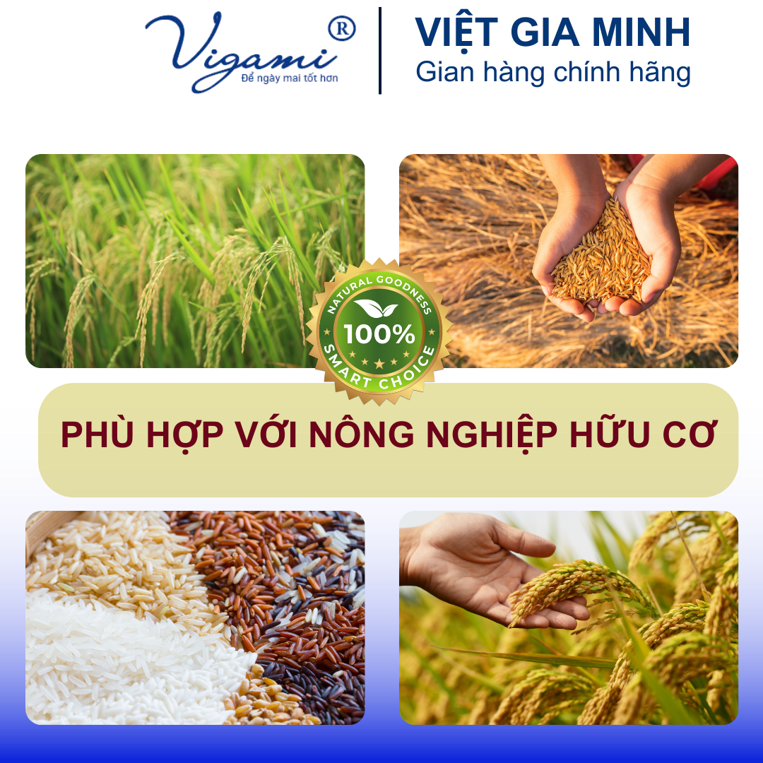 Phân bón hữu cơ Vigami Orimo Vô Gạo Hữu Cơ 500ml - vô gạo cực nhanh, chắc hạt tới cậy