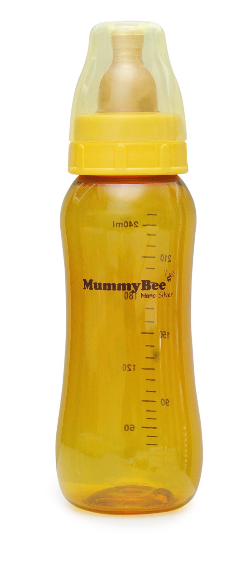 Bình sữa cổ thường MummyBee Nano Silver 250ml