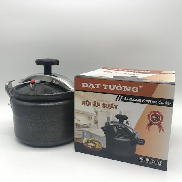 Hình ảnh Nồi áp suất ga 7L Đạt Tường có đáy từ - Hàng chính hãng – ASG-06– Màu đen 