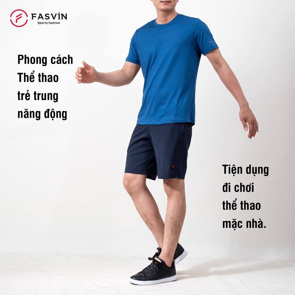 Bộ thể thao nam Fasvin AT22504.HN cổ tròn chất vải mềm nhẹ co giãn thoải mái