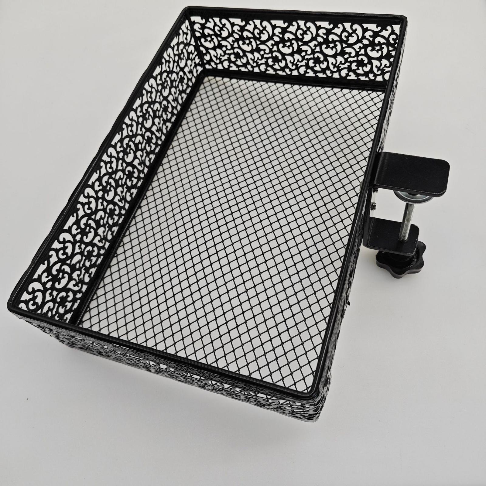 Under Desk Storage Desktop Drawer Basket Accessories Metal Rotatable Rack Swivel Desk Mount Tray Hidden Desktop Drawer Basket