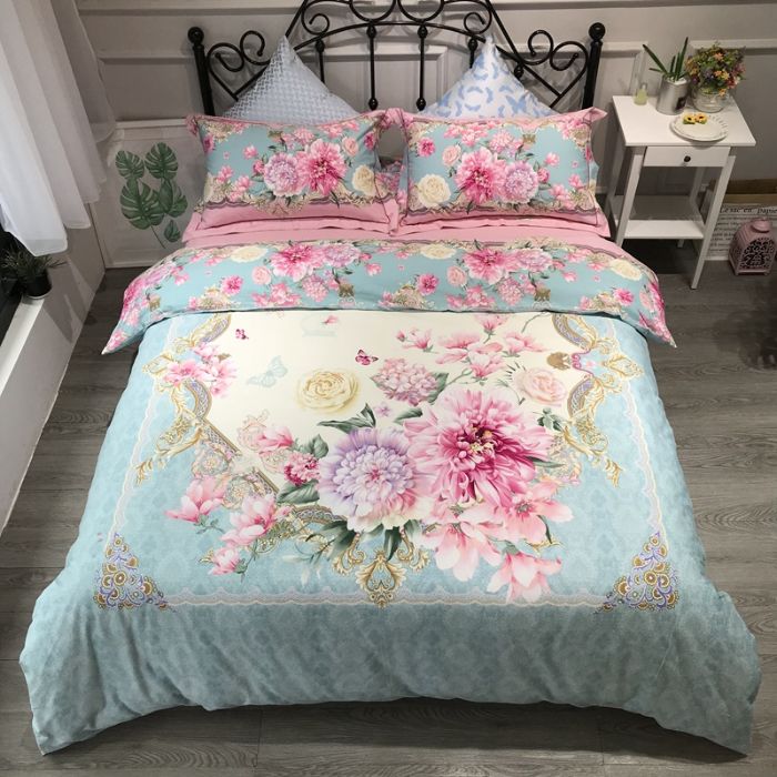 Bộ chăn ga gối Cotton cao cấp 1m6x2m MNT102