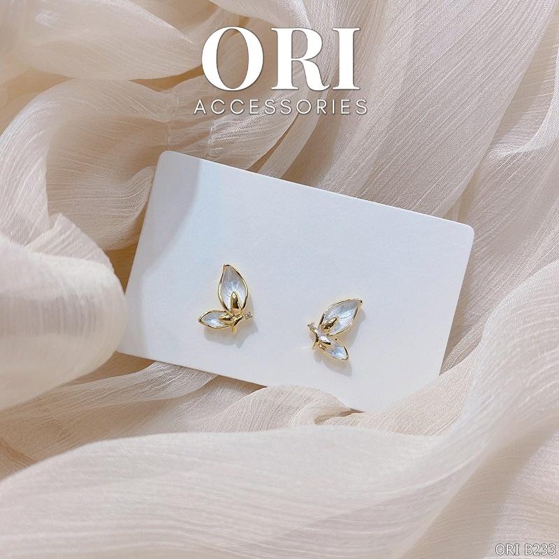 Bông tai nữ cánh bướm dáng nhỏ Kiera tinh tế thời trang ORI ACCESSORIES B233