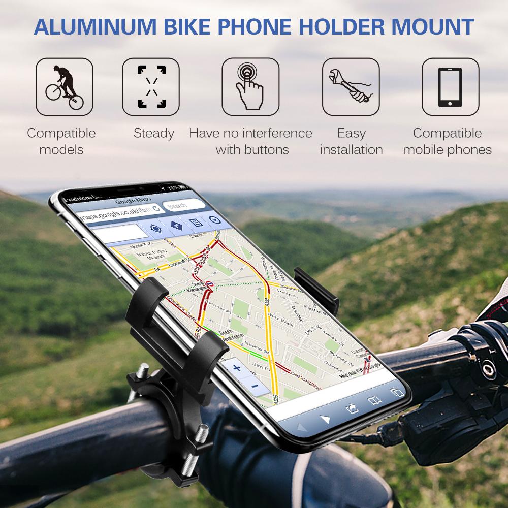 Giá Đỡ Điện Thoại Di Động 3.0-6.8 Inch Nhôm Cho Xe