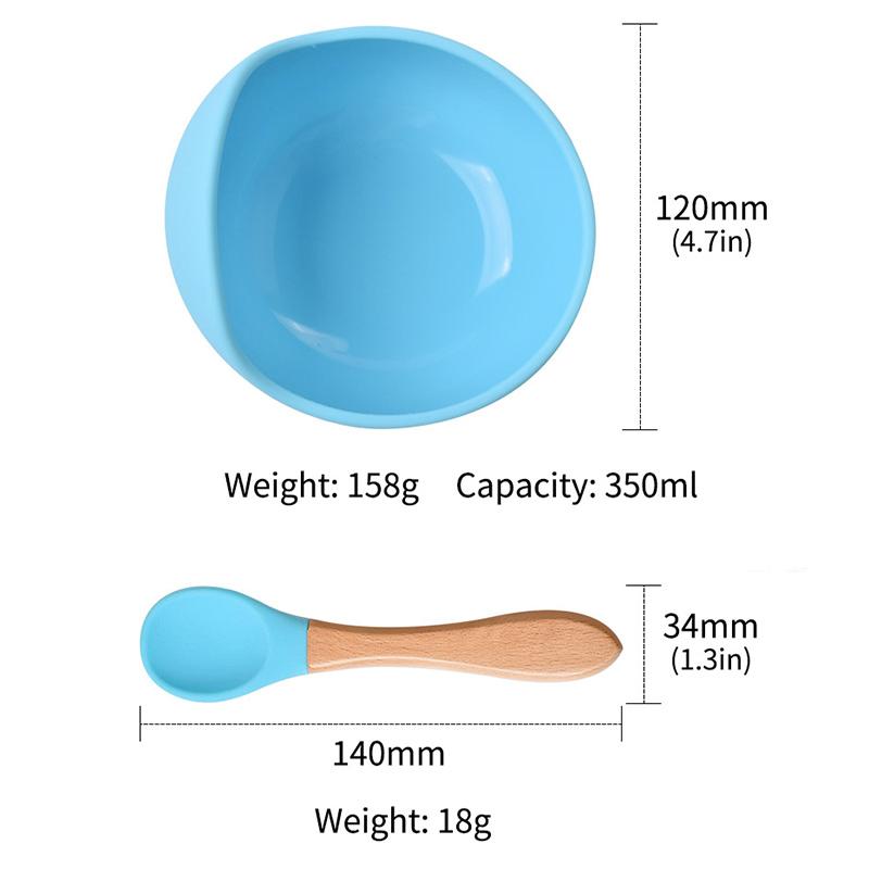 4 Cái/bộ Silicone Cho Bé Bát Đĩa Yếm Thìa Bộ Không Chứa BPA Trẻ Em Bộ Đồ Ăn Chống Trơn Trượt Hút Cho Ăn Tấm Trẻ Em bữa Ăn Tối Món Ăn