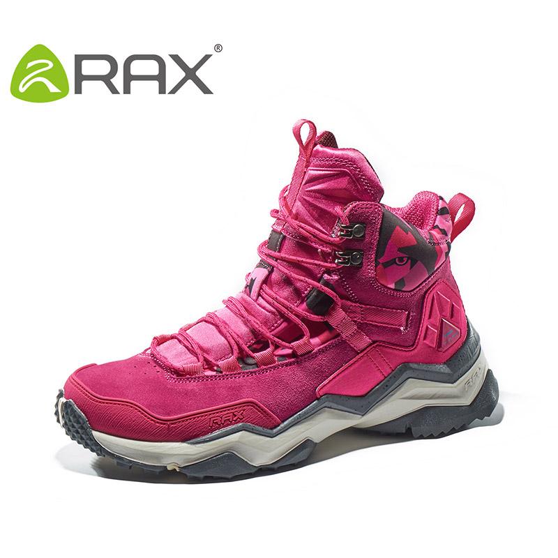 RAX Nữ Đi Bộ Đường Dài Giày Chống Nước Giày Đi Bộ Nhẹ Giày Leo Núi Chống Trơn Trượt Giày Thể Thao Ngoài Trời Du Lịch Color: carbon black Shoe Size: 39