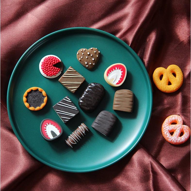 *HN* Charm mô hình các loại bánh kẹo sô cô la chocolate trang trí điện thoại, nhà búp bê, epoxy, DIY
