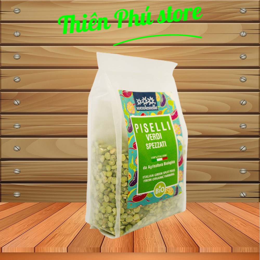 Đậu hà lan hữu cơ Sottolestelle 400g – Piselli verdi spezzati Italiani