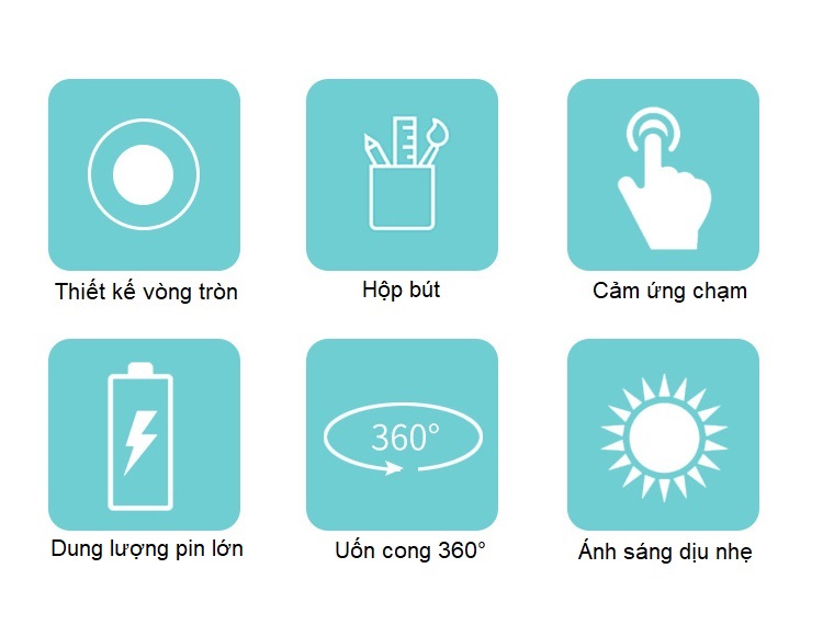Đèn led để bàn đọc sách cắm USB pin sạc