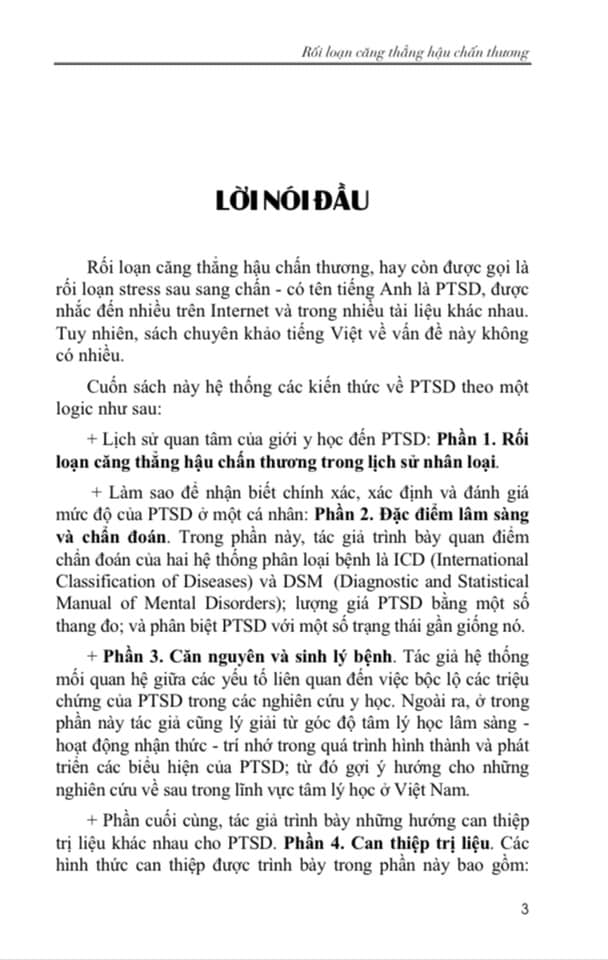 Rối loạn căng thẳng hậu chấn thương PTSD (Posttraumatic Stress Disorder)-Chẩn đoán, Lượng giá, Trị liệu